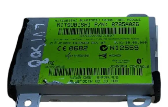 Mitsubishi ASX Bluetooth control unit module 8785A026 1872669 N12559