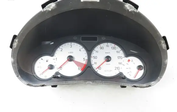 Peugeot 206 Speedometer (instrument cluster) 9656696280