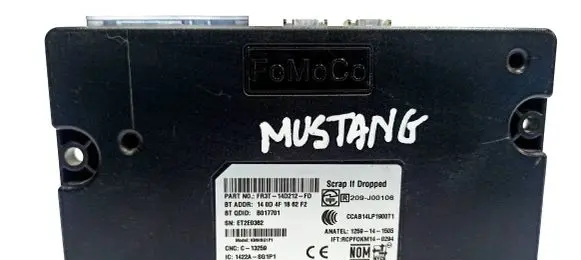Ford Mustang VI Bluetooth control unit module FR3T14D212FD 140D4F1862F2 B017701