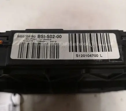 Peugeot 407 Comfort/convenience module 9655708380 BSIS0200 S120104700