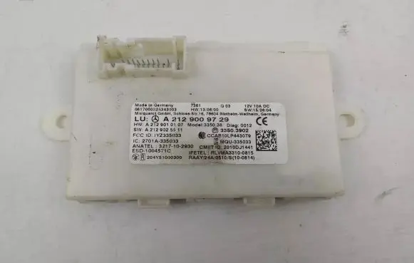 Mercedes-Benz GLE (W166 - C292) Keyless (KESSY) go control unit/module A2129009729 A2129025511 A2129010107