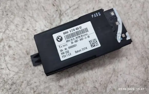 BMW X4 F26 Seat heating relay 9216468 921646802