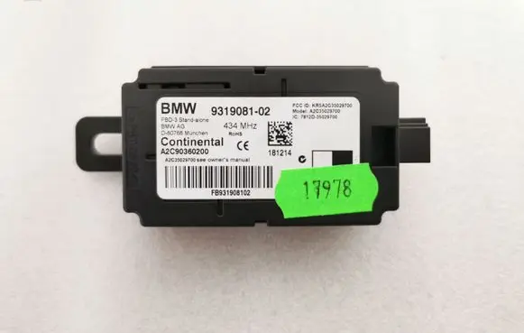 BMW 1 F20 F21 Other control units/modules 9319081