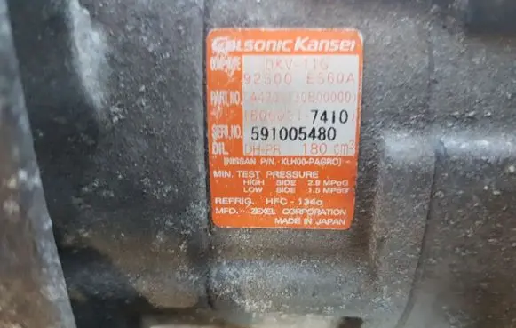Nissan X-Trail T30 Air conditioning (A/C) compressor (pump) 591005480 92600SS60A