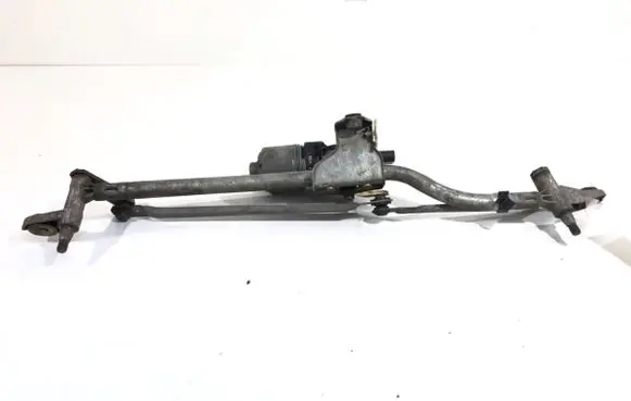 Front wiper linkage and motor