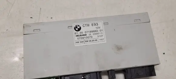 BMW 3 E90 E91 Sunroof control unit/module 070910070 61350719988201 55892110