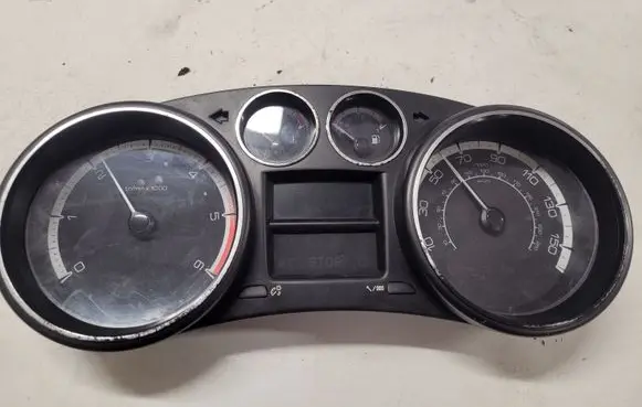 Peugeot 308 Speedometer (instrument cluster) 9665107880 503001550611