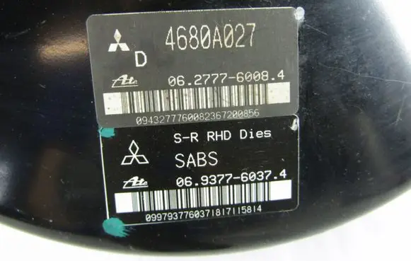 Peugeot 4007 Brake booster 4680A027