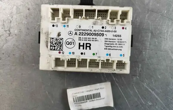 Mercedes-Benz S W222 Door control unit/module a2229009509
