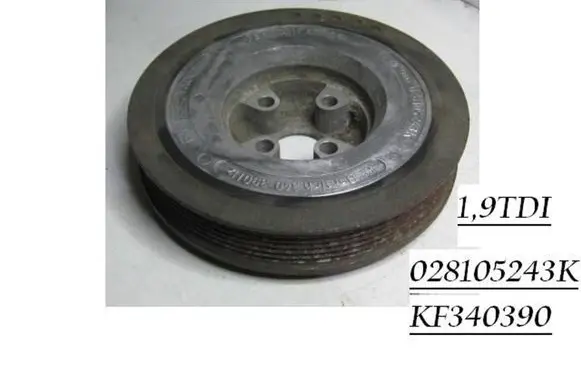 Volkswagen PASSAT B3 Crankshaft pulley 028105243KF340390HZ