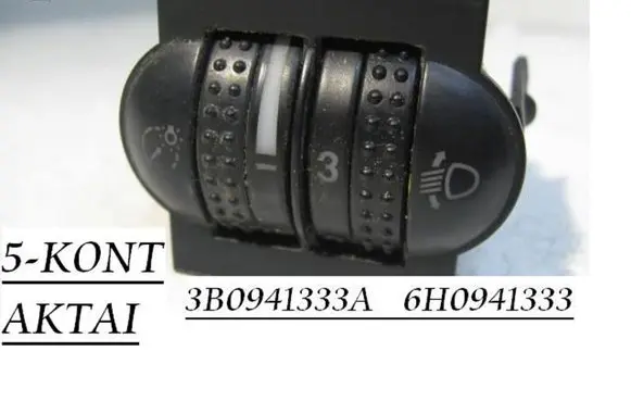 Volkswagen Golf Plus Headlight level height control switch 3B0941333A 6H0941333