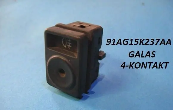 Fog light switch