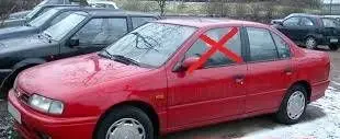 Nissan Primera Front door window glass four-door 43R0000 PK120EF5R23