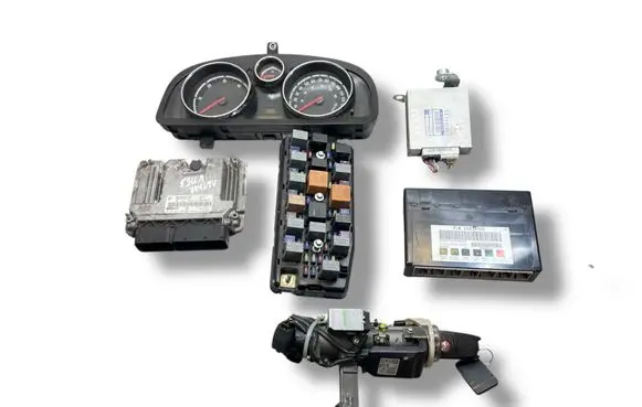 Opel Antara Engine ECU kit and lock set 96858577 5072020146 0281014296