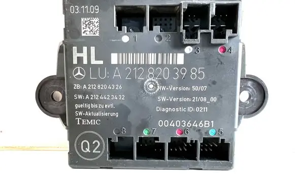 Mercedes-Benz E W212 Door control unit/module A2128203985 A2124423432 A2128204326