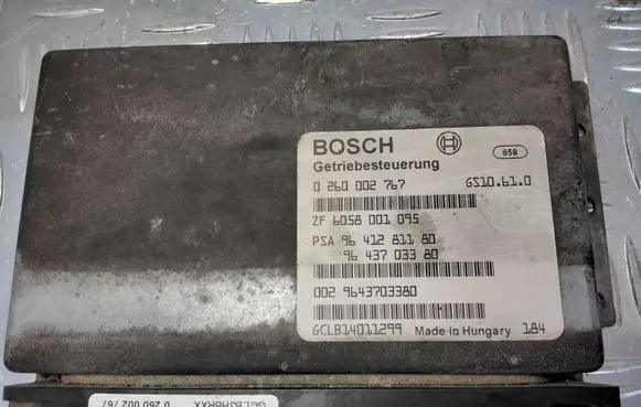 Peugeot 607 Gearbox control unit/module 0260002767 ZF6058001095