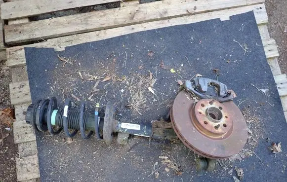 Fiat Bravo Front shock absorber with coil spring 50708892