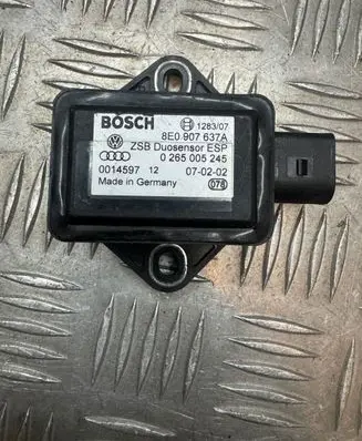 Audi A8 S8 D3 4E ESP acceleration yaw rate sensor 8E0907637A 0014597 0265005245