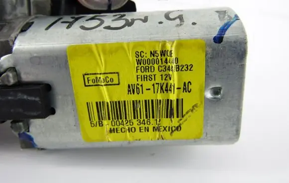 Ford B-MAX Rear window wiper motor AV6117K441AC
