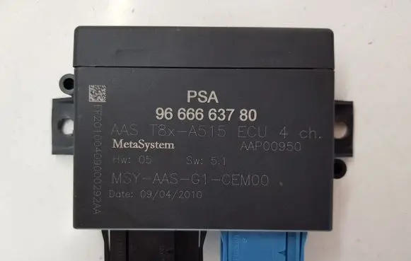 Peugeot 3008 I Parking PDC control unit/module 9666663780