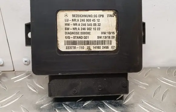 Mercedes-Benz A W176 Hand brake control module A2469004512 223778110