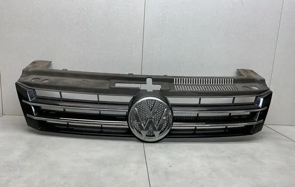 Volkswagen Sharan Front bumper upper radiator grill 7N0853653A
