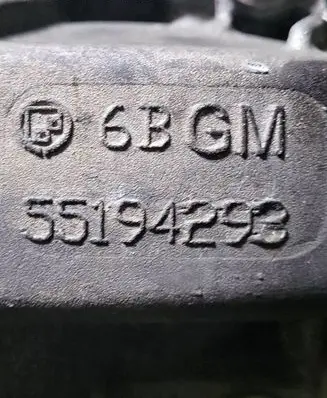 Opel Astra J Manual 6 speed gearbox 55194293 M32