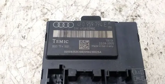 Audi A6 S6 C6 4F Door control unit/module 4F0959794E 4F0910795E