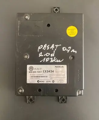 Volkswagen PASSAT B6 Phone control unit/module 3C0035729F 001049E8F9F9 N342Z276