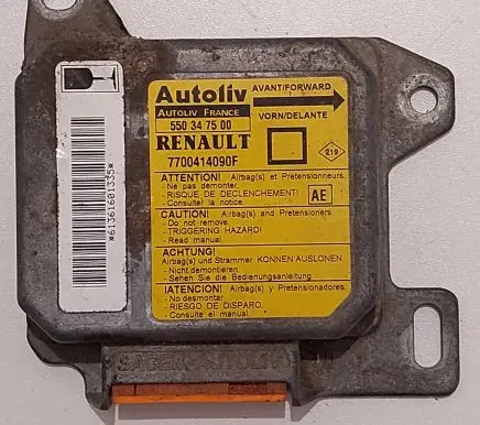 Renault Megane I Airbag control unit/module 550347500 7700414090F 61361601335