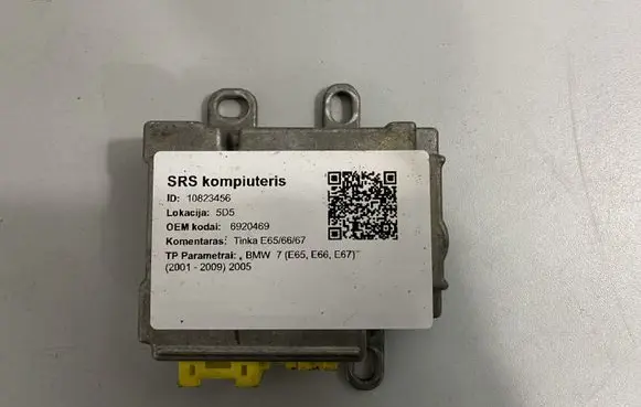 BMW 7 E65 E66 Airbag control unit/module 6920469