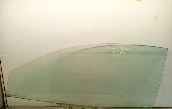 Mazda 323 Front door window glass four-door 43R00040