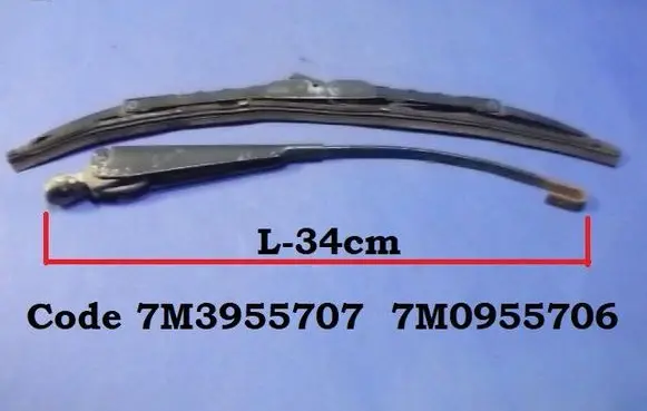Seat Alhambra (Mk1) Rear wiper blade arm 7M3955707 7M0955706