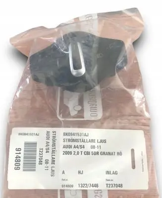 Audi A5 8T 8F Light switch 8K0941531AJ