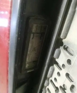 Renault Scenic II - Grand scenic II Number plate light