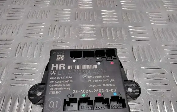 Mercedes-Benz C W204 Door control unit/module A2129004206 A2128209026