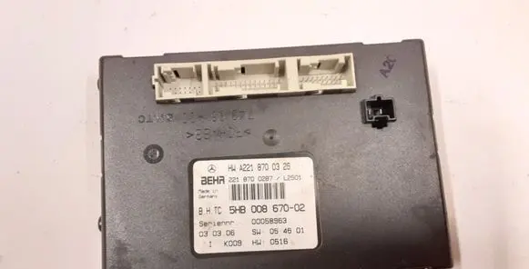 Mercedes-Benz S W221 Climate control unit A2218700326 6029