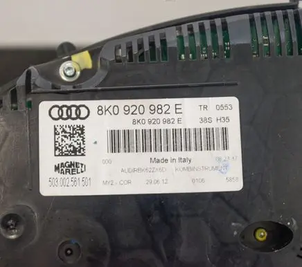 Audi A4 S4 B8 8K Speedometer (instrument cluster) 8K0920982E