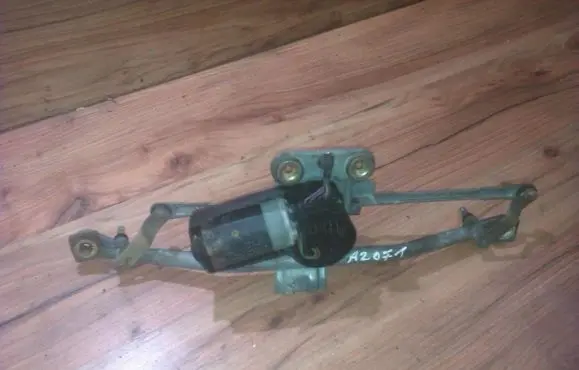 Front wiper linkage and motor