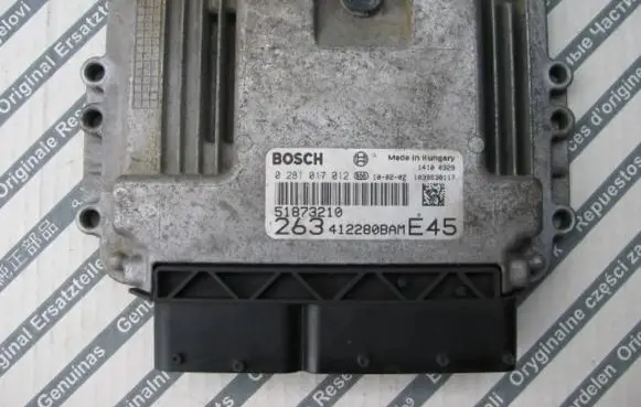 Fiat Doblo Engine control unit/module ECU 51873210 412280BAM 0281017012
