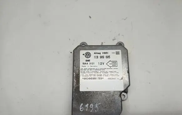 Seat Alhambra (Mk1) Airbag control unit/module 1C0909605 48020607A 5WK43121
