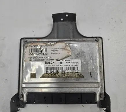 Toyota Yaris Engine control unit/module 8966152891 1039S03863 0281011649
