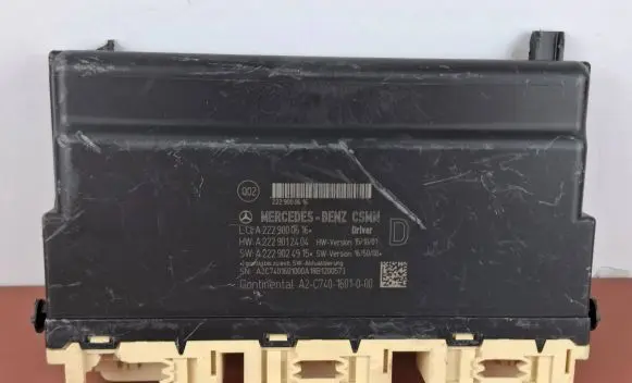 Mercedes-Benz S W222 Seat control module A2229000616