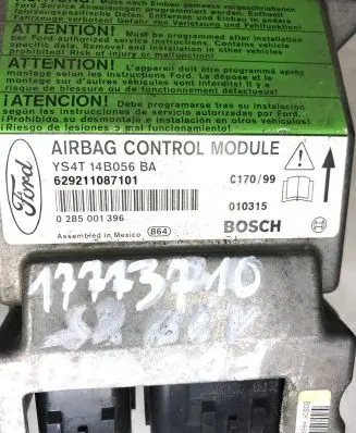Ford Focus Airbag control unit/module YS4T14B056BA 0285001396 629211087101