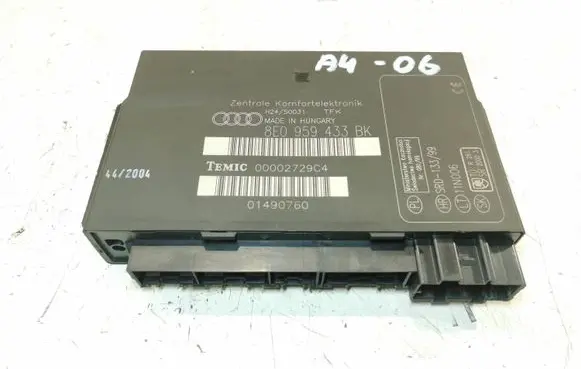 Audi A4 S4 B7 8E 8H Comfort/convenience module 8E0959433BK 01490760 00002729C4