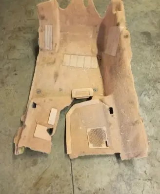 Porsche Cayenne (92A) Front floor carpet liner 7P5863103BL