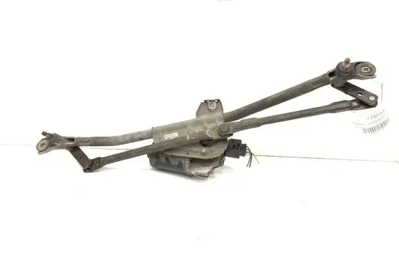Front wiper linkage and motor