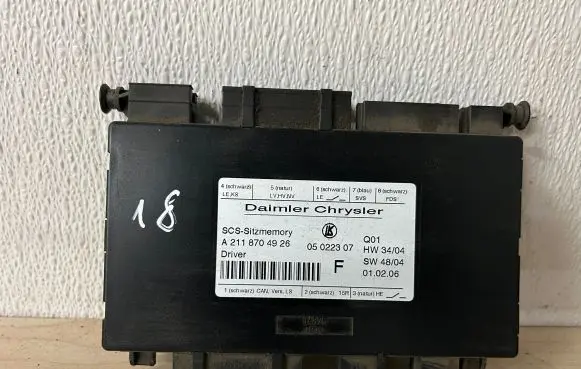 Mercedes-Benz E W211 Seat control module A2118704926