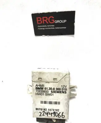 BMW 5 E39 Tow bar trailer control unit/module 61358369019 72EB800 B070102
