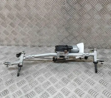 Front wiper linkage and motor